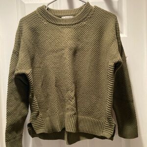 Madewell Olive Crew Neck Sweater